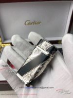 ARW 1:1 Replica AAA Cartier Limited Editions Stainless Steel Jet lighter Black&Silver Cartier Lighter 